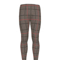 Brown Prince of Wales Check Print Men's Leggings