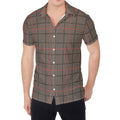 Brown Prince of Wales Check Print Men's Shirt