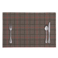 Brown Prince of Wales Check Print Placemat