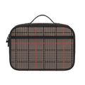 Brown Prince of Wales Check Print Portable Lunch Bag