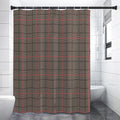 Brown Prince of Wales Check Print Premium Shower Curtain