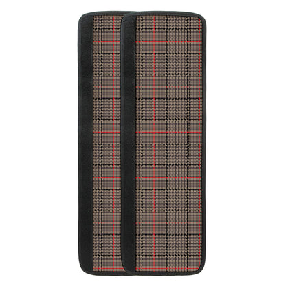 Brown Prince of Wales Check Print Refrigerator Handle Covers