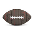 Brown Prince of Wales Check Print Rugby Ball