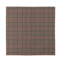 Brown Prince of Wales Check Print Silk Bandana