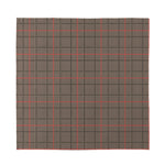 Brown Prince of Wales Check Print Silk Bandana