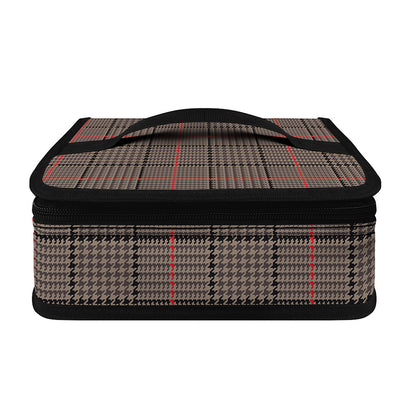 Brown Prince of Wales Check Print Small Lunch Bag