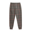 Brown Prince of Wales Check Print Sweatpants