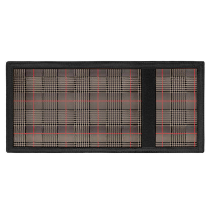 Brown Prince of Wales Check Print Trifold Wallet