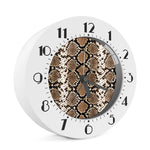 Brown Python Snakeskin Print Alarm Clock