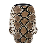 Brown Python Snakeskin Print Baby Seat Cover