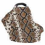Brown Python Snakeskin Print Baby Seat Cover