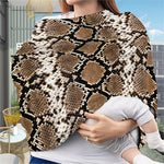 Brown Python Snakeskin Print Baby Seat Cover