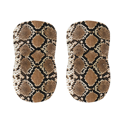 Brown Python Snakeskin Print Bar Stool Covers