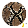 Brown Python Snakeskin Print Basketball