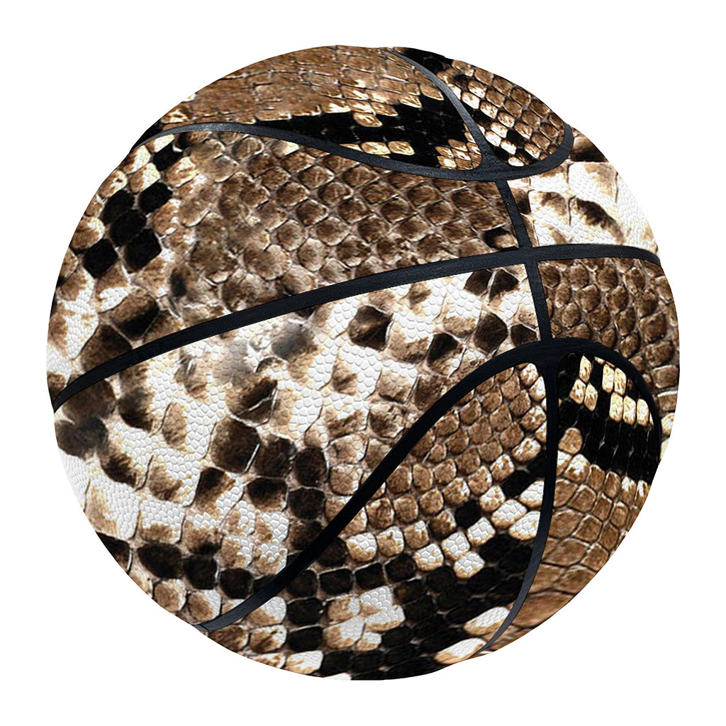Brown Python Snakeskin Print Basketball