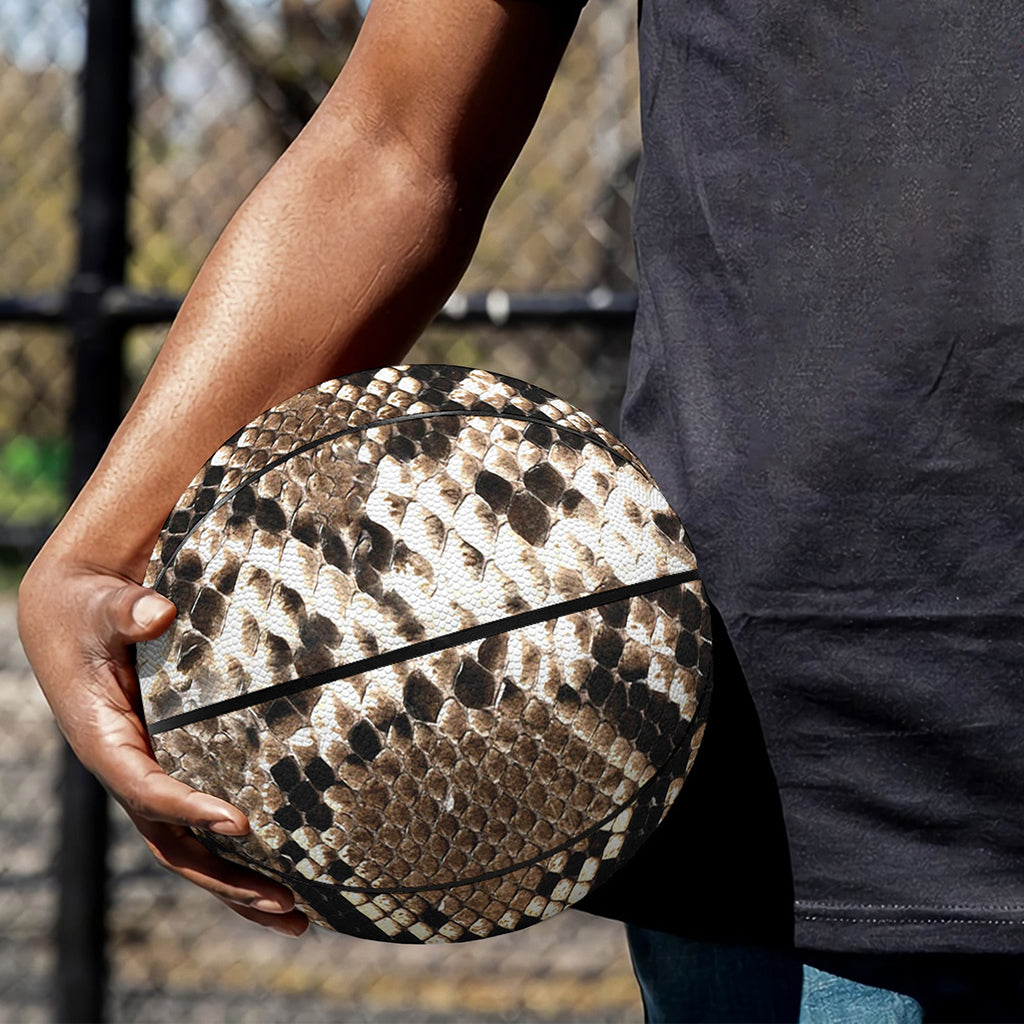 Brown Python Snakeskin Print Basketball