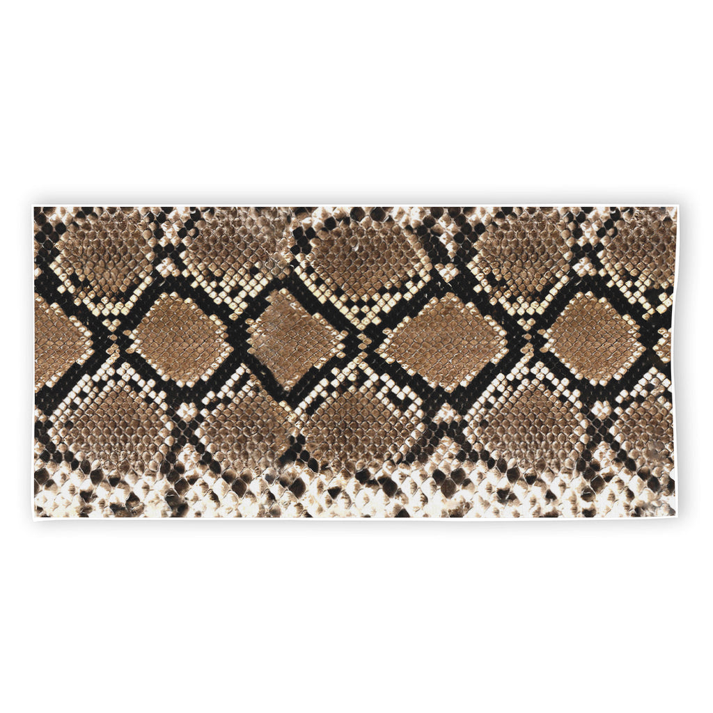 Brown Python Snakeskin Print Beach Towel