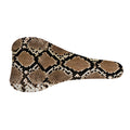 Brown Python Snakeskin Print Bicycle Seat Cover
