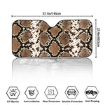 Brown Python Snakeskin Print Car Windshield Sun Shade