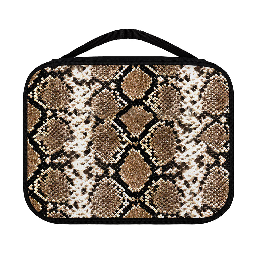 Brown Python Snakeskin Print Classic Bible Case