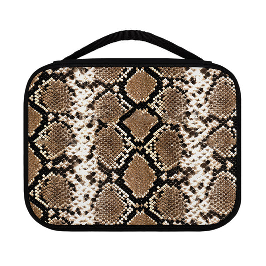 Brown Python Snakeskin Print Classic Bible Case