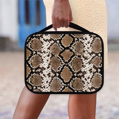 Brown Python Snakeskin Print Classic Bible Case