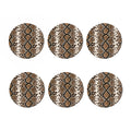 Brown Python Snakeskin Print Coaster Set