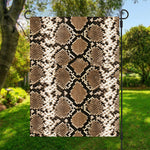 Brown Python Snakeskin Print Garden Flag