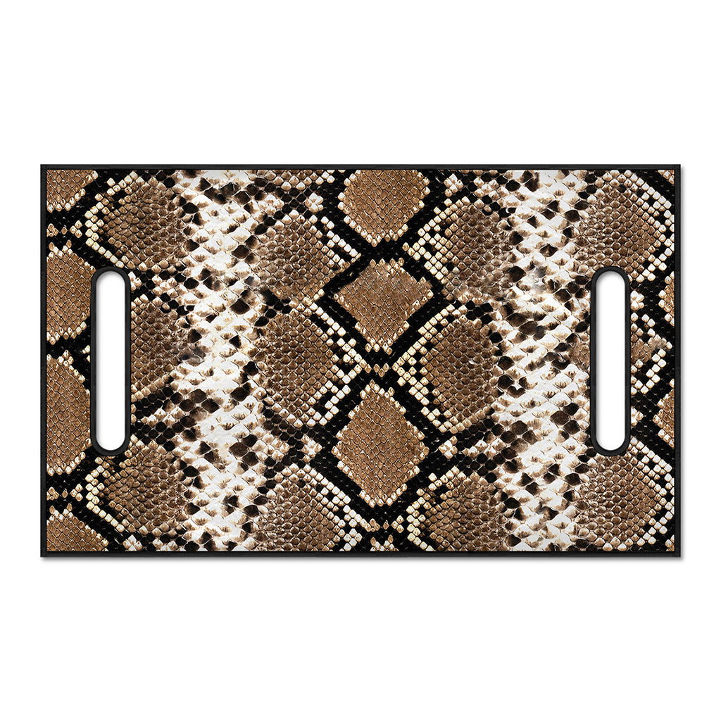 Brown Python Snakeskin Print Golf Cart Seat Cover