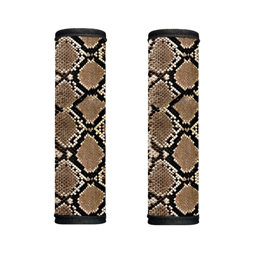 Brown Python Snakeskin Print Handle Covers