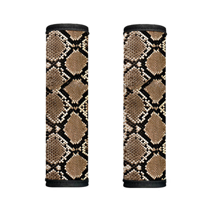 Brown Python Snakeskin Print Handle Covers