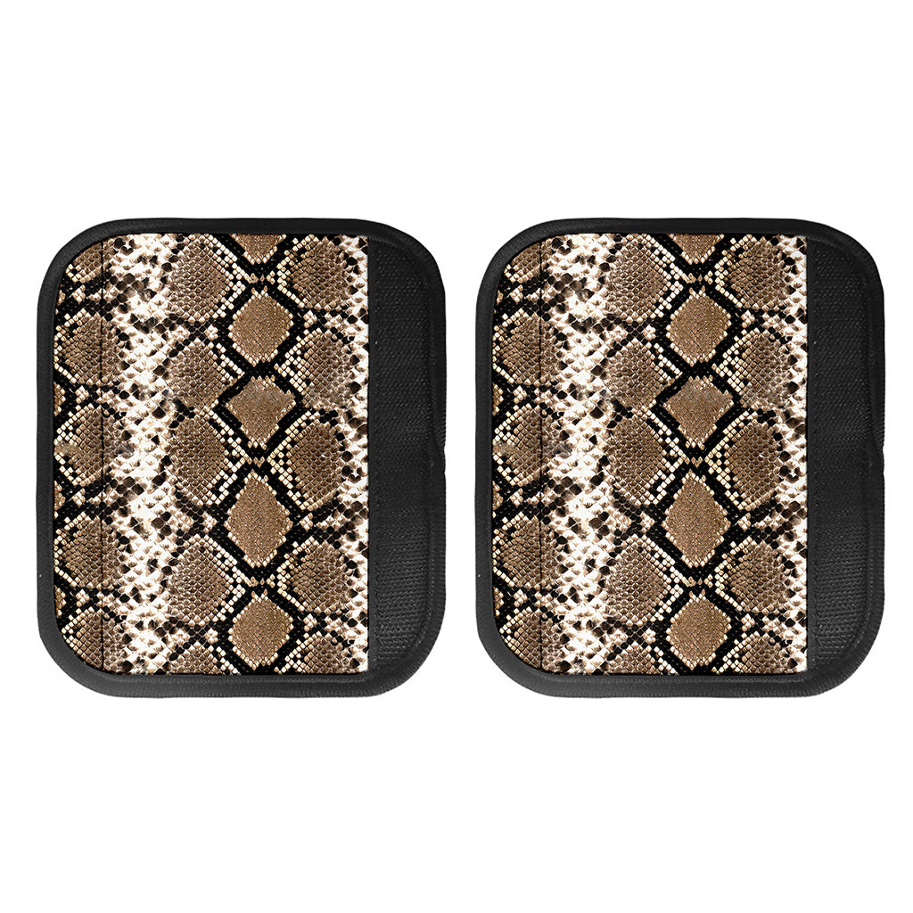 Brown Python Snakeskin Print Handle Covers