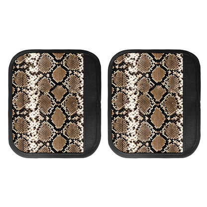Brown Python Snakeskin Print Handle Covers