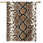 Brown Python Snakeskin Print House Flag