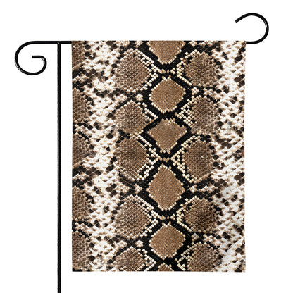 Brown Python Snakeskin Print House Flag
