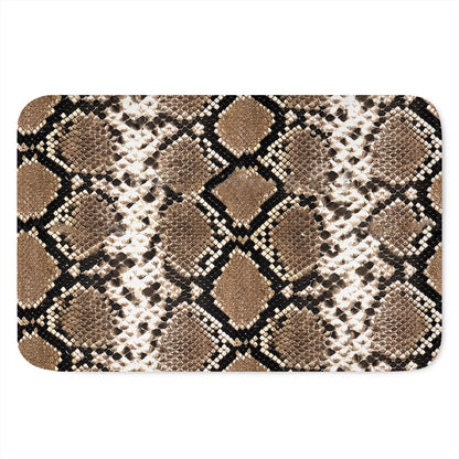 Brown Python Snakeskin Print Indoor Door Mat
