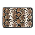 Brown Python Snakeskin Print Kitchen Mat