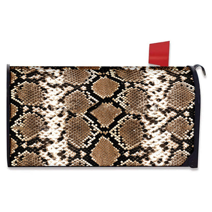Brown Python Snakeskin Print Mailbox Cover
