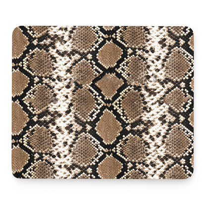 Brown Python Snakeskin Print Mouse Pad