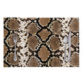 Brown Python Snakeskin Print Placemat