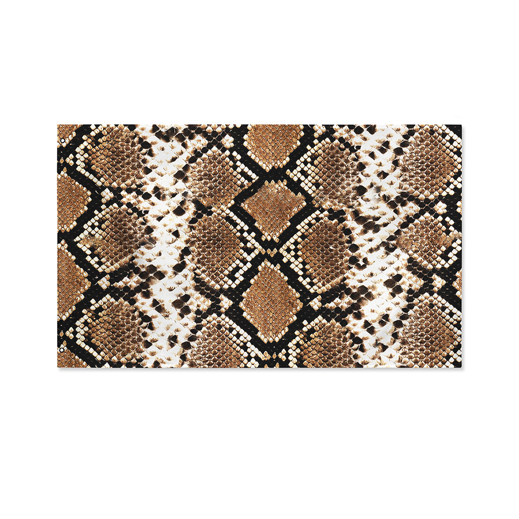 Brown Python Snakeskin Print Polyester Flag