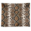 Brown Python Snakeskin Print Tapestry