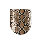 Brown Python Snakeskin Print Toilet Lid Cover