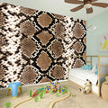 Brown Python Snakeskin Print Wall Sticker