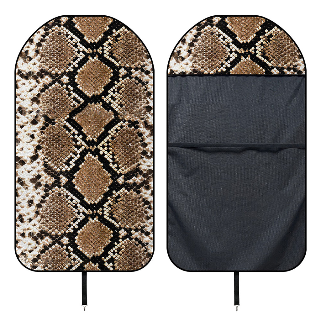 Brown Python Snakeskin Print Waterproof Car Seat Cover