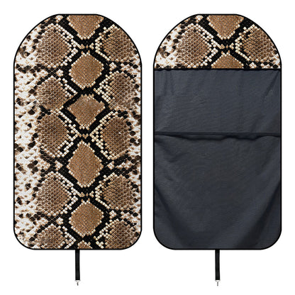 Brown Python Snakeskin Print Waterproof Car Seat Cover