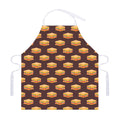 Brown Sandwiches Pattern Print Adjustable Apron