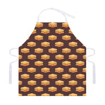 Brown Sandwiches Pattern Print Adjustable Apron