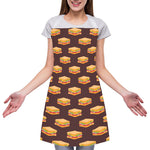 Brown Sandwiches Pattern Print Adjustable Apron