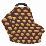 Brown Sandwiches Pattern Print Baby Seat Cover